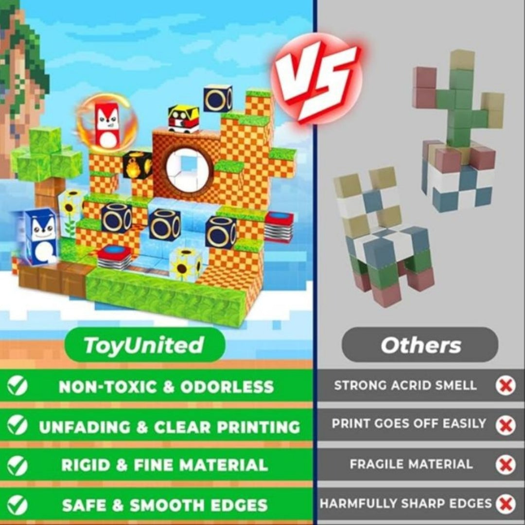 Magnetic Block Toy Adventure Park -100pcs