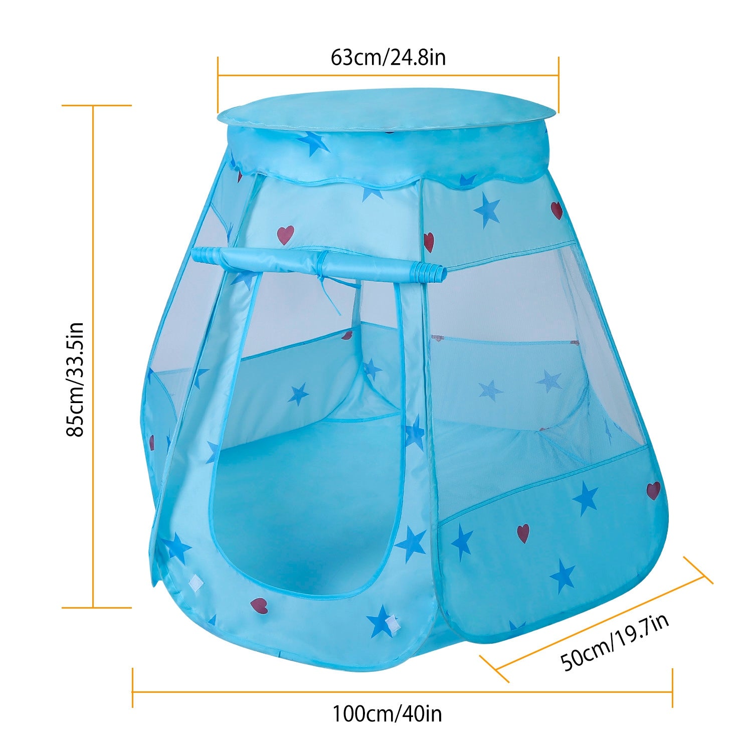 1Pc Kids Popup Game Tent Indoor Outdoor Castle Game Play Tent Birthday Gift For Kids  No Balls Light Included