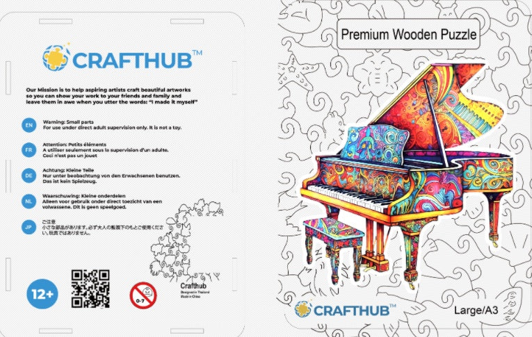 CraftHub Round And Rectangle Wooden Box