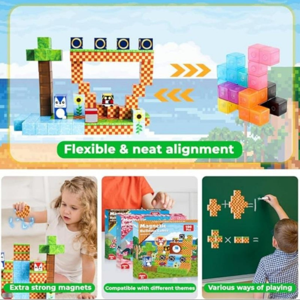 Magnetic Block Toy Adventure Park -100pcs