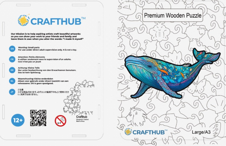 CraftHub Round And Rectangle Wooden Box