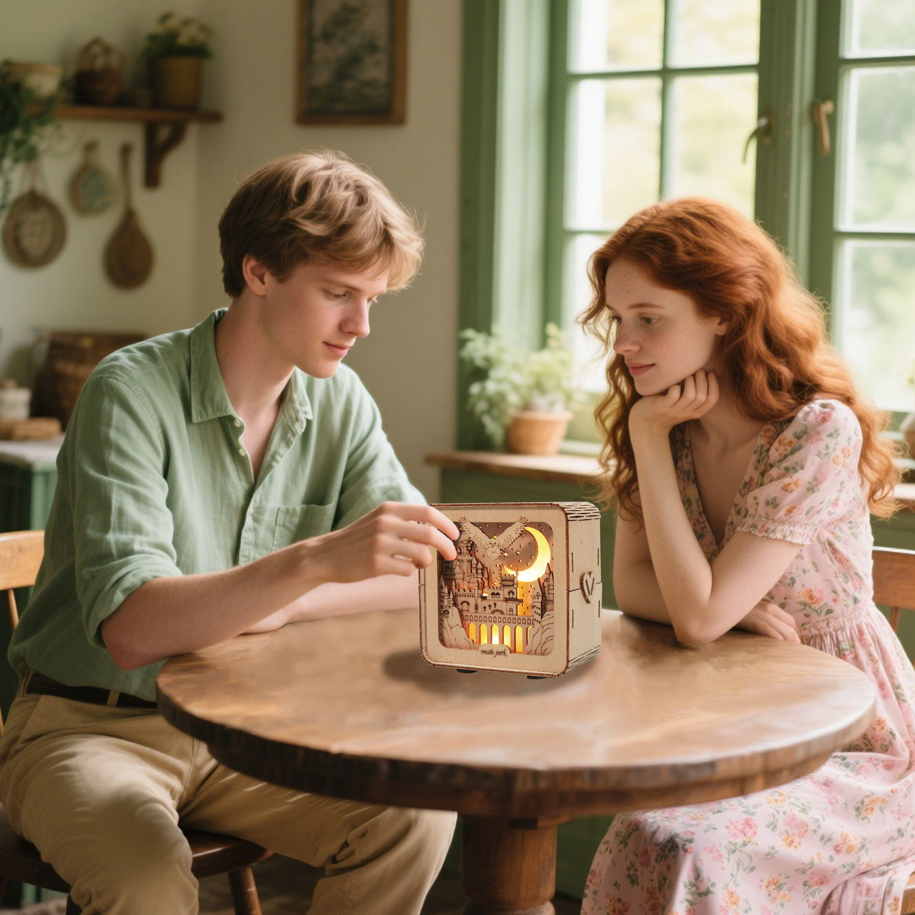 MUSIC PARK 3D Wooden Puzzles Night Lights Desk Decorations Birthday Christmas Gifts For Women Age14 Above