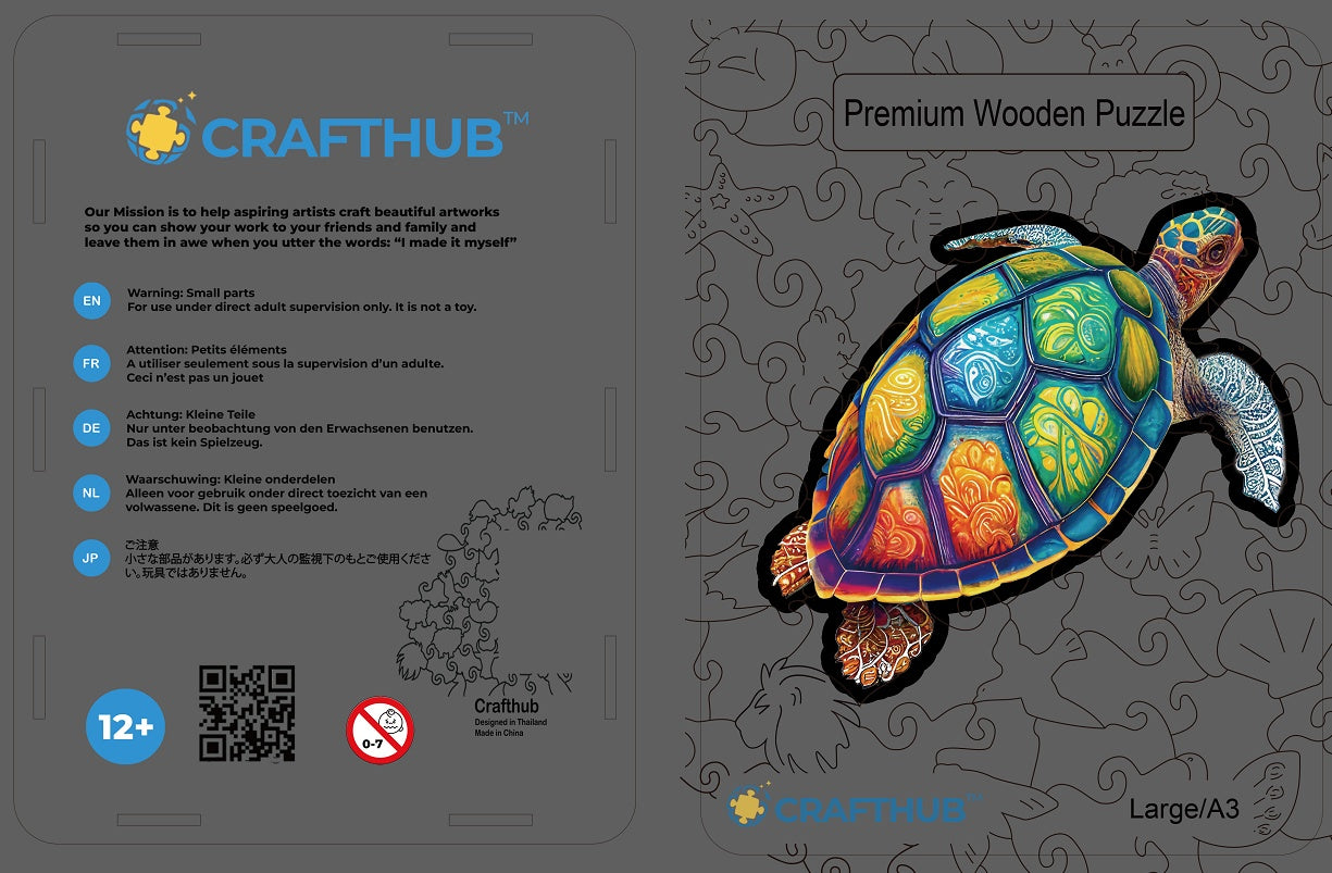 CraftHub Round And Rectangle Wooden Box