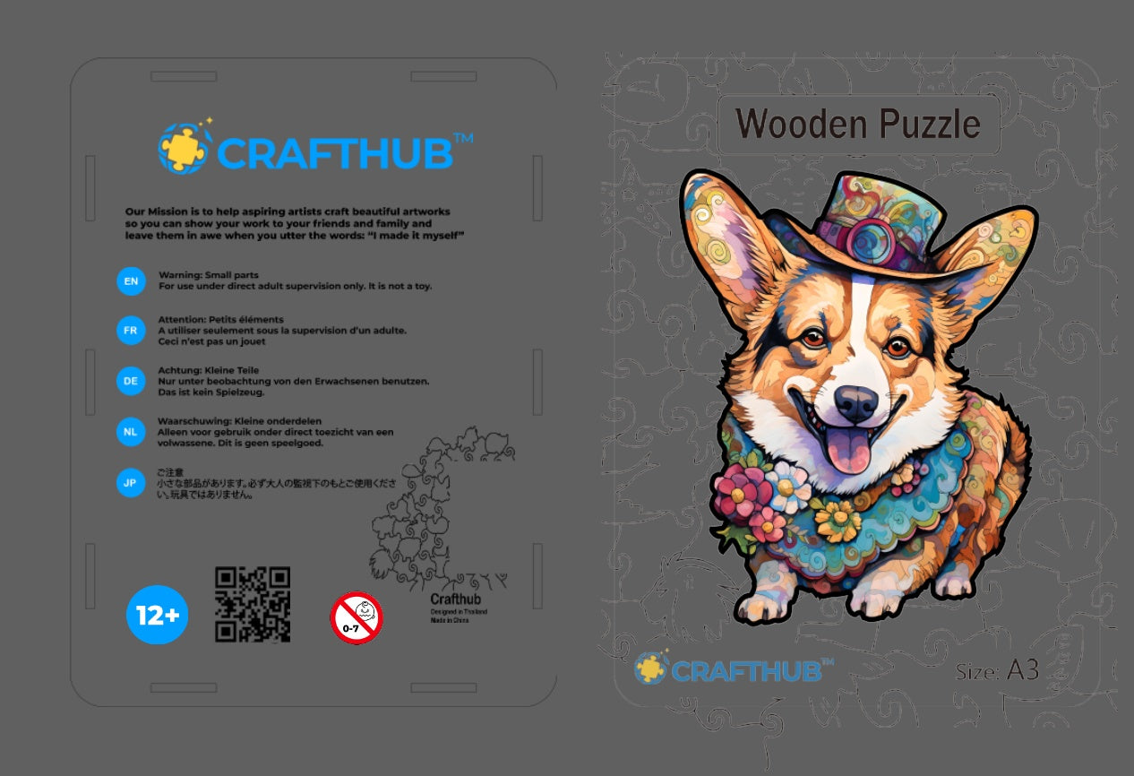 CraftHub Round And Rectangle Wooden Box