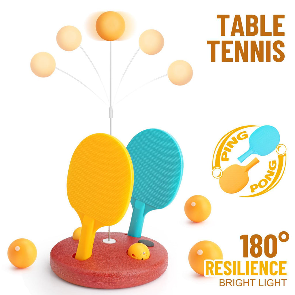 Glowing Ping-Pong Set - The Luminous Delight Of Night Games With Flashing Lights, Easy To Play, And Endless Laughter