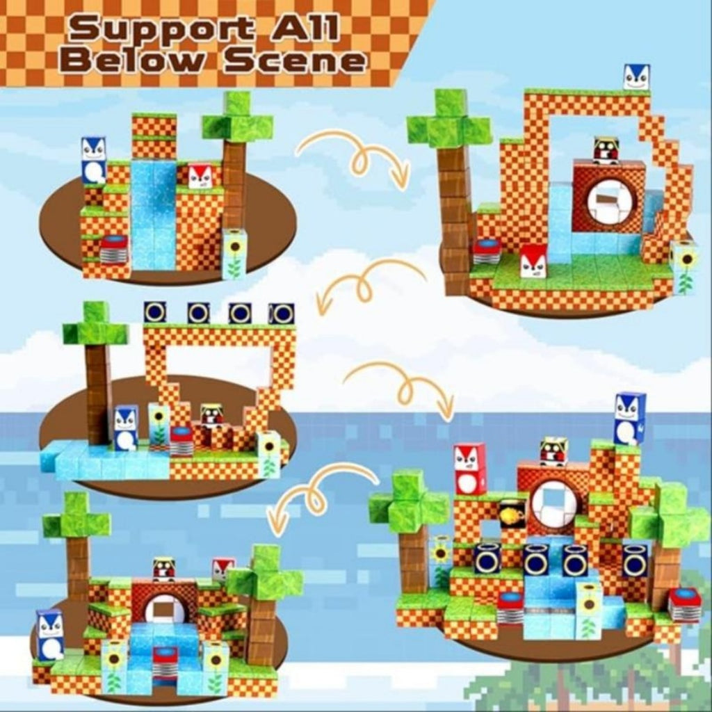 Magnetic Block Toy Adventure Park -100pcs