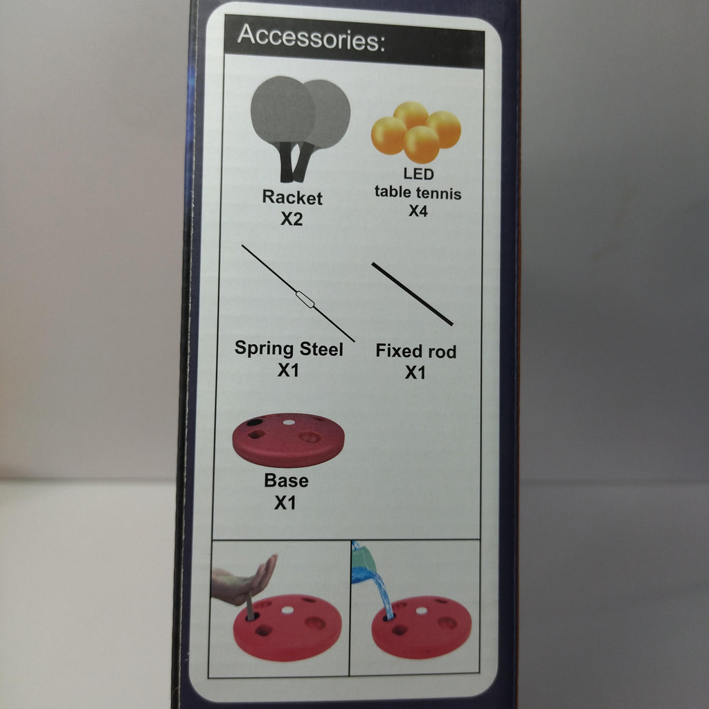 Glowing Ping-Pong Set - The Luminous Delight Of Night Games With Flashing Lights, Easy To Play, And Endless Laughter