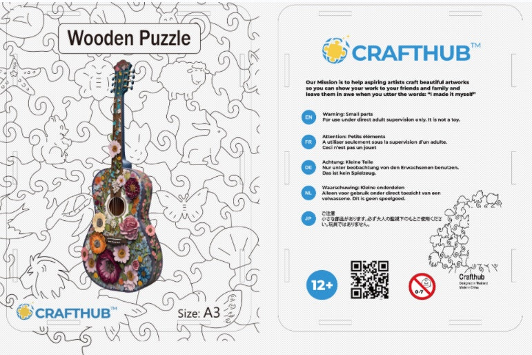 CraftHub Round And Rectangle Wooden Box